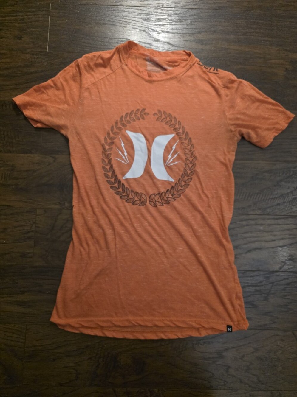 Hurley Orange Short Sleeve Graphic Tee